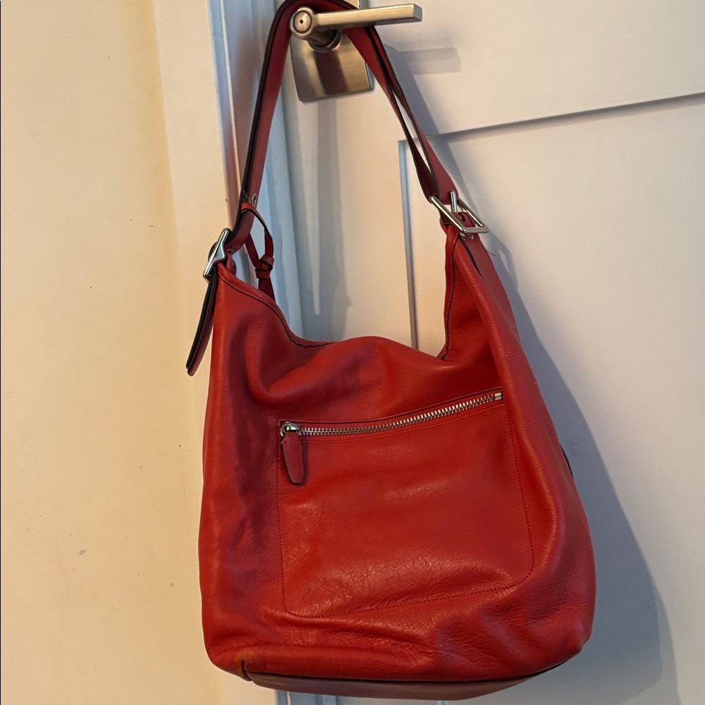 Red vintage legacy duffel, 19893